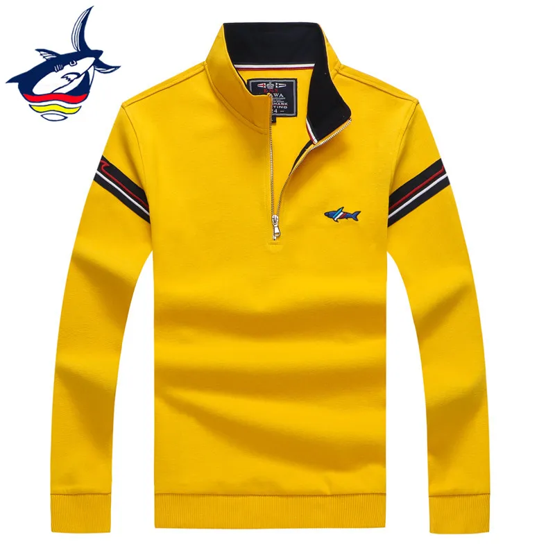 ^*Best Offers European Style High Quality Tace & Shark Brand Men's Sweater Half Zipper Turtleneck Sweater Pullover Men Woolen Knitted Sweaters