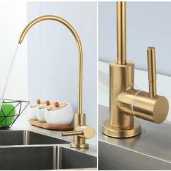 Kitchen Faucets Direct Drinking Faucet 2 Points Household Kitchen Water Faucet 360 Degree Free Rotation Mixing Sink Tap