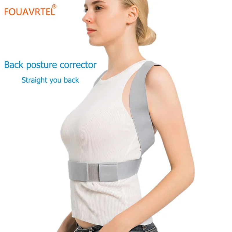 

FOUAVRTEL Adjustable Posture Corrector Back Shoulder Posture Corrector Correction Band Humpback Back Pain Relief Brace