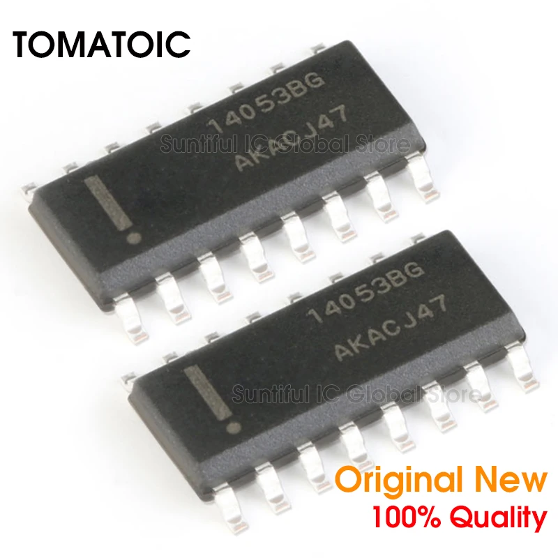 10 шт. MC14053BDR2G SOP16 MC14053B SOP-16 трехканальный аналоговый мультиплексор/демплексор |