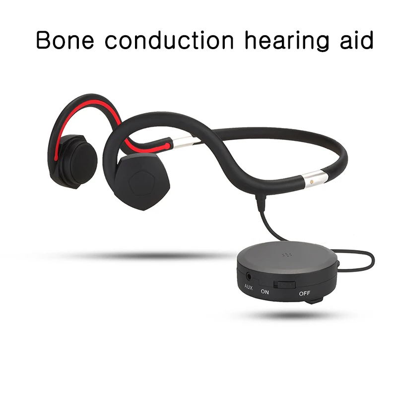 Bone Conduction Bluetooth Wireless headphones hearing aids Portable Sports headset mini Amplifier hearing aid for TV the elderly