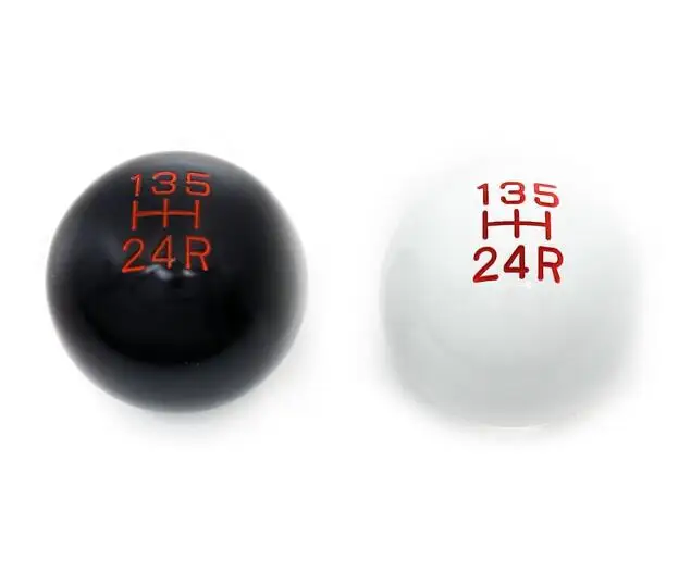 

Universal 5 Speed Auto Gear Shift Knob Black White Car Manual Transmission Gear Shift Knob Lever Stick Handle Fit For BMW Ford