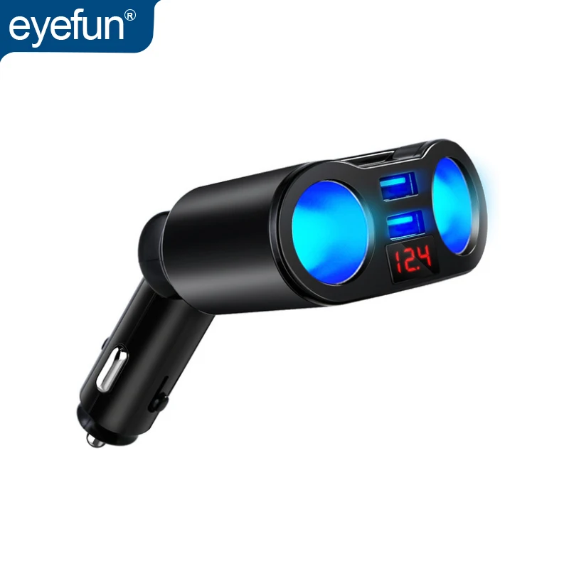 Eyefun автомобильное зарядное устройство прикуриватель с вращающимся