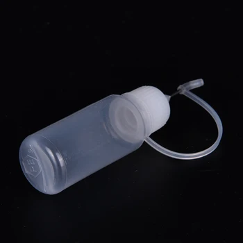 

New 10ML 1PCS PE Plastic Dropper Bottles Empty Plastic Needle Bottle With Screw Metal Needle Cap Refillable Bottles