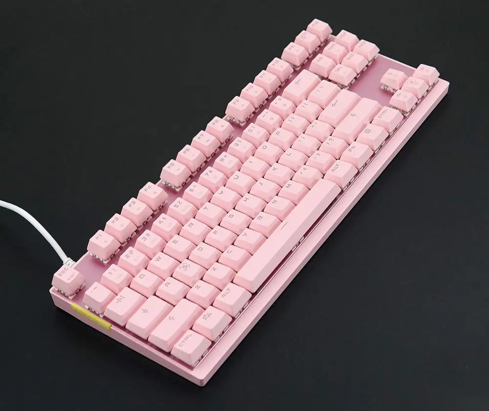 Motospeed K82 USB Gaming Blue/Red Swich Mechanical Keyboard 87 Keys 14 RGB LED Backlight All-key Anti-ghost For PUBG/FPS gamer