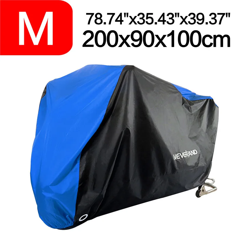 

M 200x90x100cm Waterproof 190T Black Blue Design Covers Dirt Motors Dust Rain Snow UV Protector Cover Indoor Outdoor D45