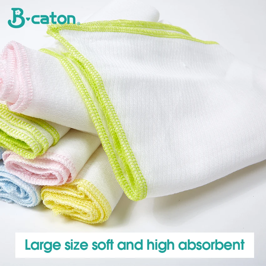 Towel Baby Bath Towel Vomit Milk Cotton Gauze Baby Diapers Soft And Absorbent  Household Multicolor Differential Use  50*68Cm