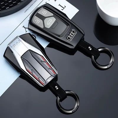 

Engine Concept Key Case Cover For Audi A3 A4 A5 A6 A7 Q2 Q3 Q3 Q5 Q8 R8 RS3 RS4 RS6 A4L A6L TT Car Key Cover Car Accessories