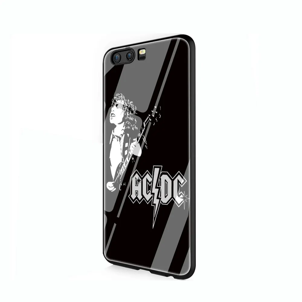 ACDC рок группа закаленное стекло чехол для huawei P10 P20 30 mate 20 Honor 9 10 Lite Pro 7A 8X P Smart - Цвет: G5