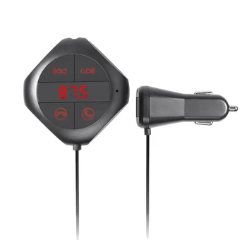 

Q7S Bluetooth Hands-Free Car Kit FM Transmitter Audio Music MP3/WMA Player Dual USB Car Charger