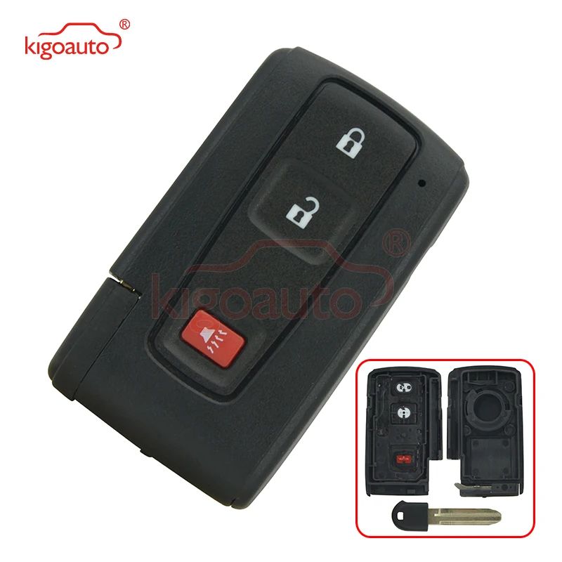 

Kigoauto Smart Key Remote Key Fob Case Shell 2 Button with Panic for 2004-2009 Toyota Prius M0ZB31EG