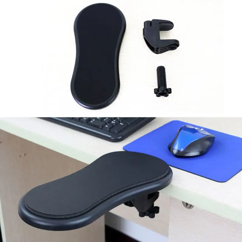  Rotating Computer Arm Rest Pad Ergonomic Adjustable PC Wrist Rest Extender Desk Hand Bracket Home O