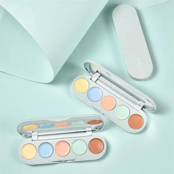 

Hot sale 5 Colors Concealer Palette Repairing Cream Foundation Makeup Cosmetic Long Lasting fre