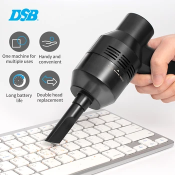

Mini USB Rechargeable Desktop Vacuum Cleaner Handheld Large Suction Keyboard Dust Remover Eraser Dust Cleaner Car Pet Black