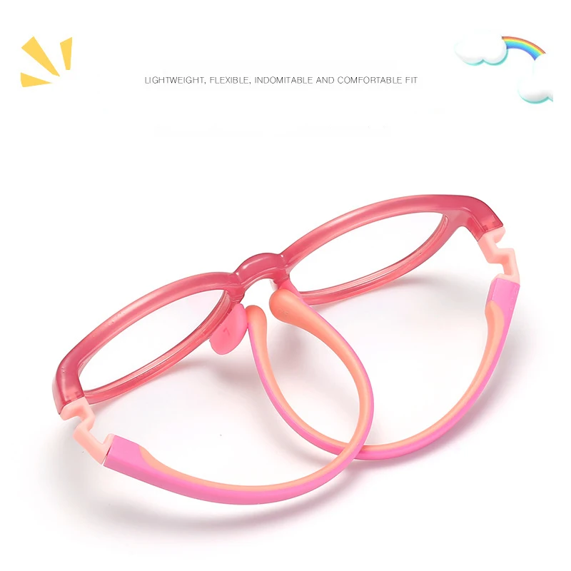 Anti Blue Light Glasses Zilead Kids Computer Glasses Anti Blue Light Blocking Sports Non-slip Goggles Silicone Frame Eyeglasses Child Boys Girls Eyewear