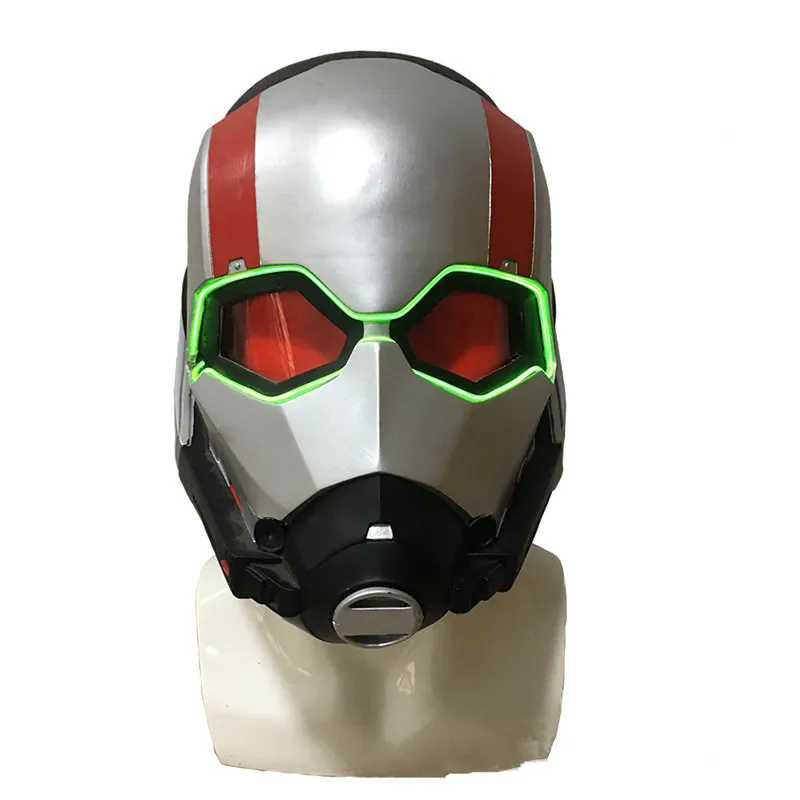 1:1 популярная Игрушка Герой ролевой игры светодиодный человек-муравей Antman маска вечерние Косплей Шлем реквизит Мстители конечная игра экшен-фигурки аниме фигурка игрушка
