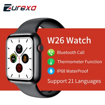 

Zurexa IWO W26 Smart Watch Men/Women With Heart Rate Monitor Blood Pressure Smartwatch IWO 13 Smart Watch For Android IOS IP68