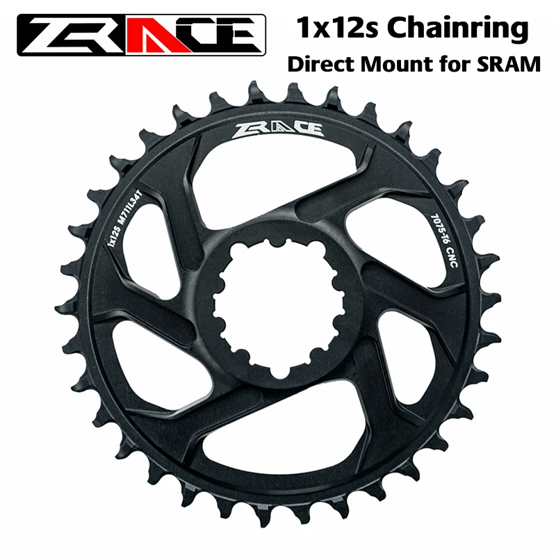 ZRACE 1 x 12s Chainrings, 28/30/32/34/36T 7075AL Vickers-Hardness 21, Offset 6mm, for GXP Direct Mount Crank, Compatible Eagle