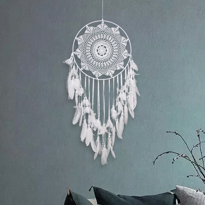 large dream catcher big kids room decoration girl nordic decoration home nordic style kids wind chimes dreamcatcher