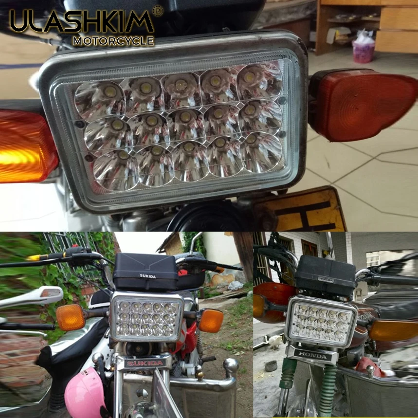 Универсальный светодиодный мотоцикл фары 15 бусин CG GN GS JH 125 150 200 Большой лампы