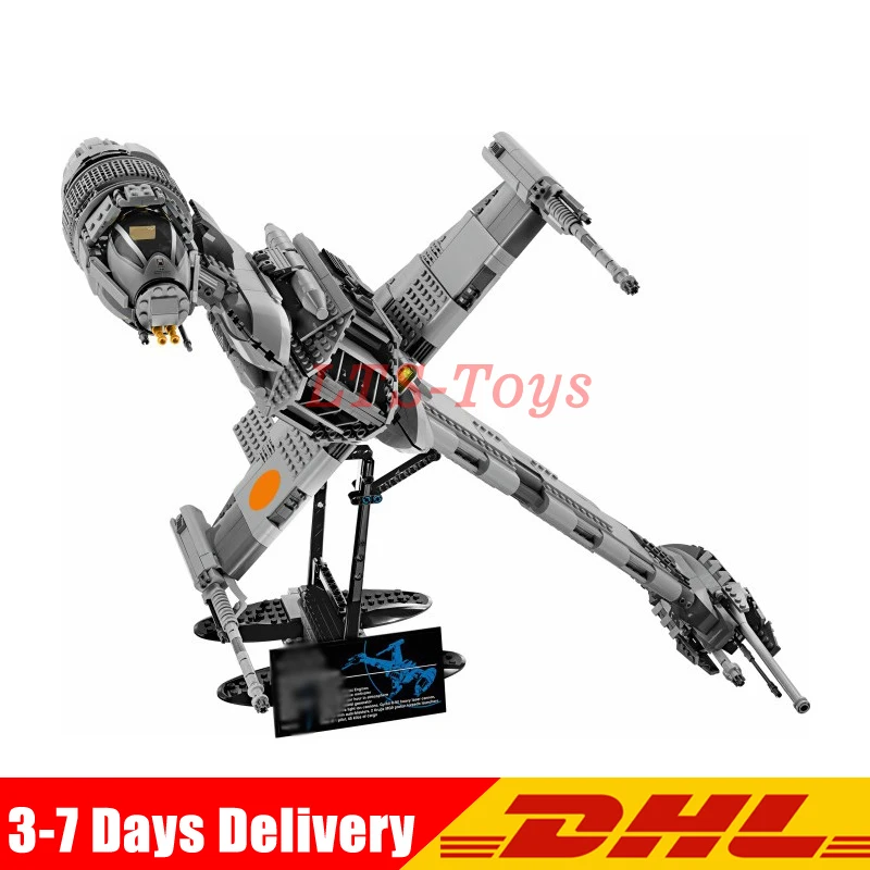 

DHL Star War 1487pcs Series The B Star Fighter Wing Educational Building Blocks Bricks Toys Compatible with 05045 10227