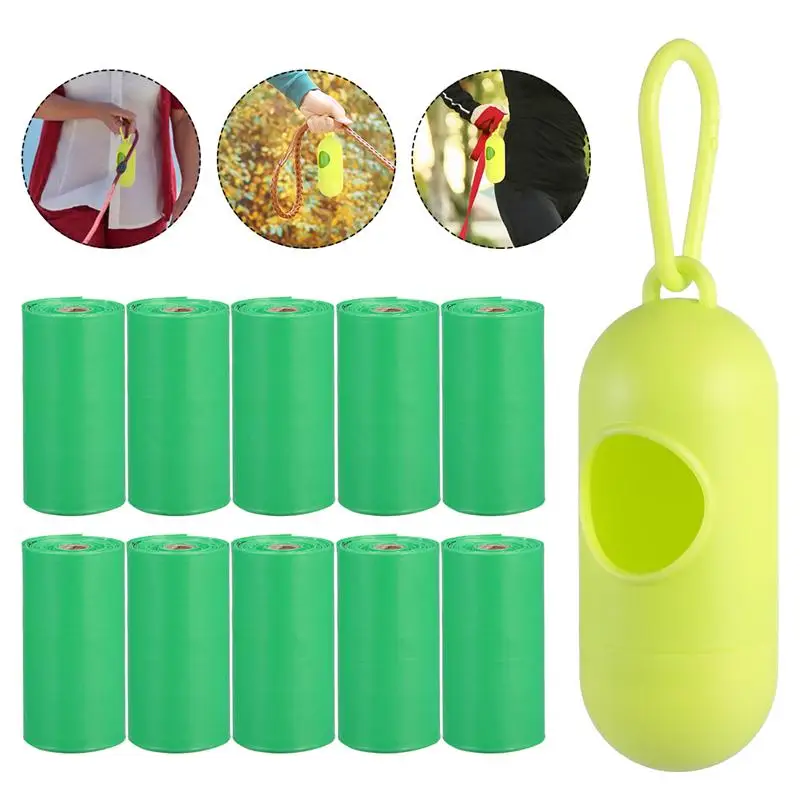 

1 Set Plastic Dog Poop Bags Waste Bag Container Cleaning Bags Portable Bag Holder With Waste Bags For Home Outdoor