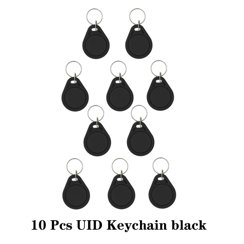 badge reader 5/10Pcs 13.56Mhz Rfid Tag M1 NFC Key IC Card Uid Changeable Token Attendance Management Keychain ABS Waterproof Keyfobs Tags door access card Access Control Systems