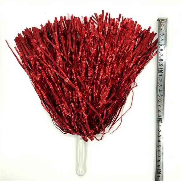 Красный 2 шт Cheer Dance Sport для соревнований Чирлидинг Pom Poms Flower Ball для футбола баскетбольного матча помпон для детского использования - Цвет: Красный