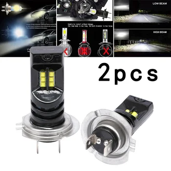

2pcs Car Headlights White Bulb IP68 Waterproof 15000lm 360degrees DC 9-32V