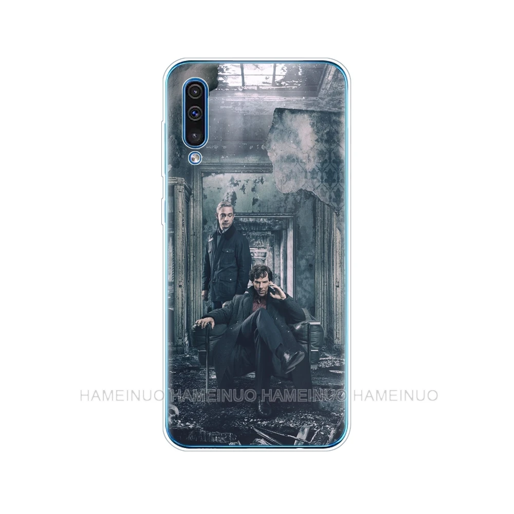 Силиконовый чехол для телефона samsung Galaxy S10 E PLUS A10 A20 A30 A40 A50 A70 A10E A20E M20 чехол Шерлок Холмс Шерлок