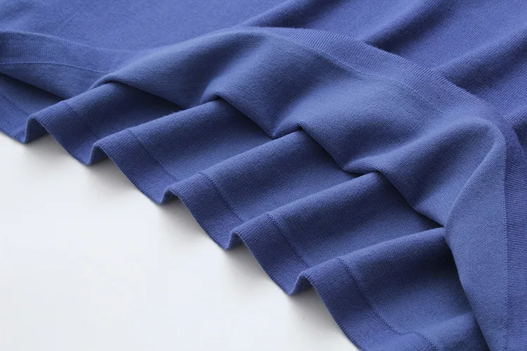 Blvyisla 4XL оверсайз сплошной цвет большое трикотажное платье Глубокий v-образный вырез женские свитеры под одежду платья