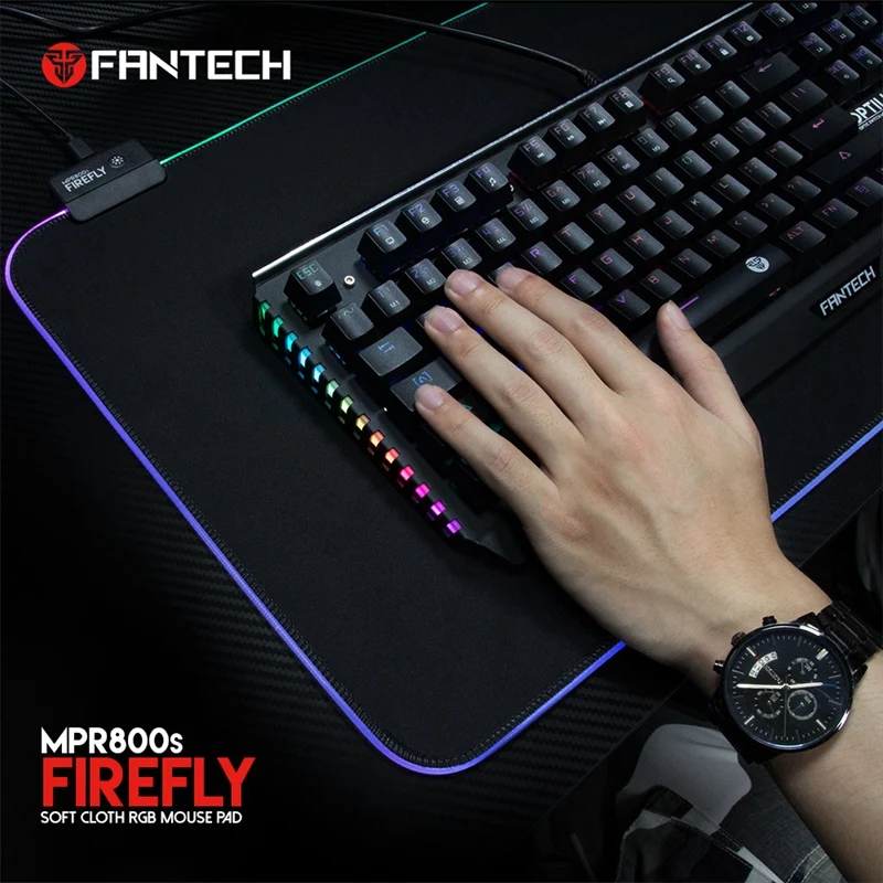 Fantech Rgb Освещение резиновый игровой коврик для мыши Mpr800S