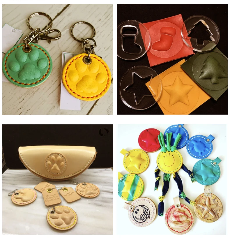 

Shaping Mold Plastic Handcraft Heart Shaped Mould DIY Crafts Tool Vegetable Tanned Leather Mould