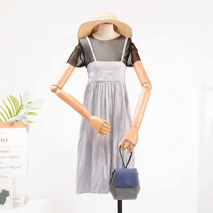 

Special Offer WOMEN'S Dress Processing Set Solid Color Strapped Dress Dress + Lace Blouse Underwear Western Style