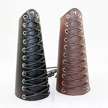 Для мужчин игра косплей натуральная кожа нарукавники Armor Warrior стимпанк Панк нарукавник средневековые манжеты