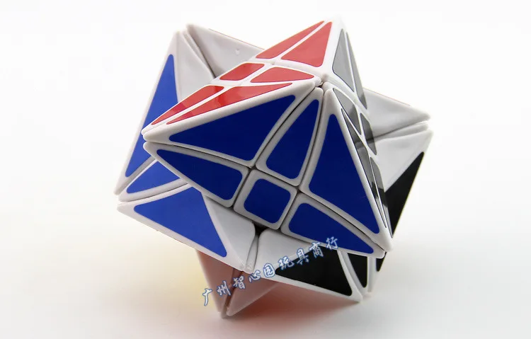 Синий восемь оси с рисунком звезда Рубика cube белый 8-оси специальный Форма с рисунком звезда детские развивающие игрушки Рубика cube в поколе