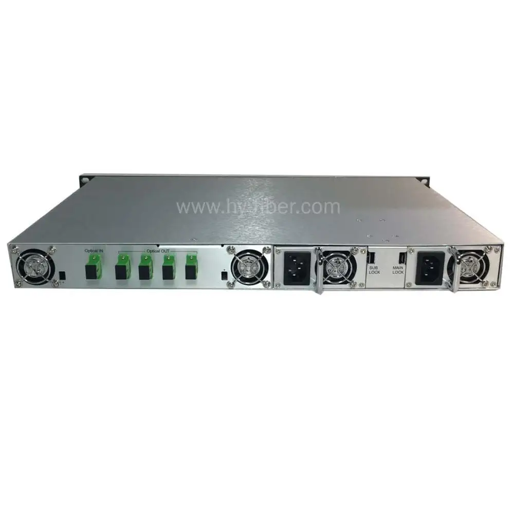 4 сторонний оптический усилитель CATV 1550nm EDFA 22dBm SC/APC источник питания с волоконным