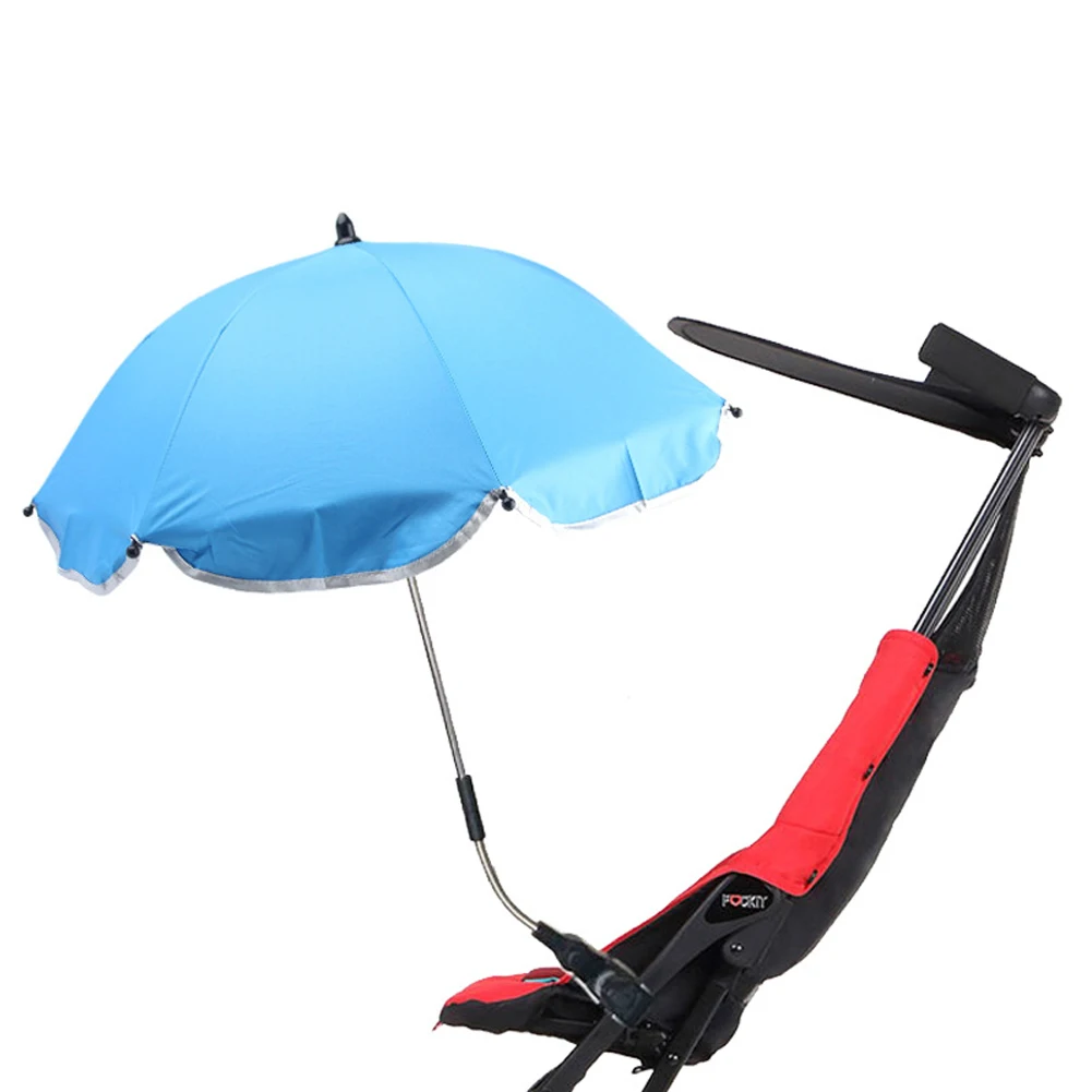 Shade Sun Umbrella Portable Children Pram Baby Stroller Accessories Adjustable Parasol For Pushchair Protection Solid Universal