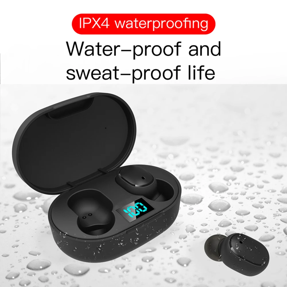E6S TWS Bluetooth 5,0 беспроводные наушники для Redmi Airdots светодиодный бизнес стерео наушники мини спортивные наушники игровая гарнитура PK A6S