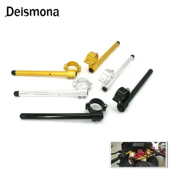 

Motorcycle racing handlebar adjustable CNC aluminum 50MM 51MM 52MM 53MM 55MM fixed to the front fork handlebar