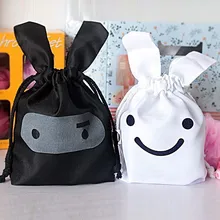 Сумка на шнурке для женщин, Детский милый кролик, органайзер, Спортивная дорожная сумка для хранения, карман, ручка, карандаш, косметический клатч, карман