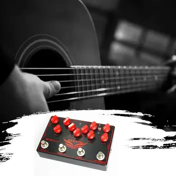 

MOSKY FOX 4 Effects Pedal in 1 Unit Guitar Effect Pedal Multi-Effect Pedal Full Alloy Shell Guitar Spare Parts