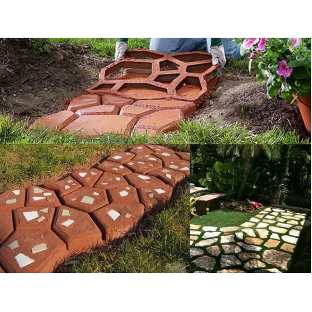 Мощение DIY ручной сад тротуар плесень пол цемент кирпич камень дороги производитель