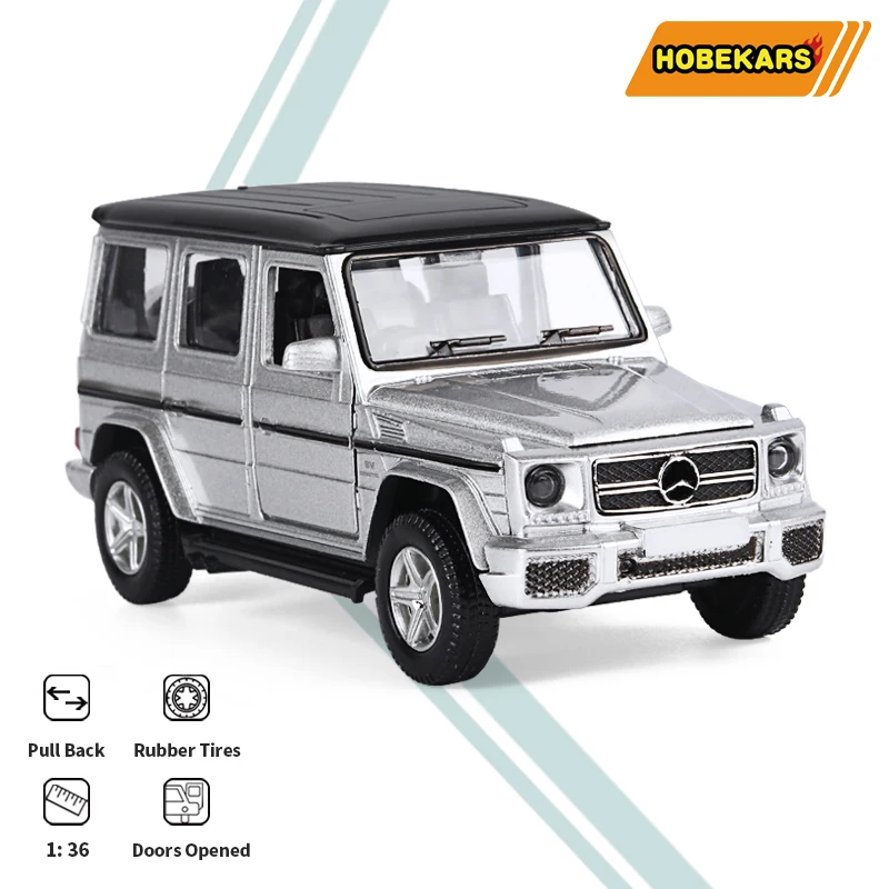 

HOBEKARS RMZ 1:36 Simulation G63 Diecast Model Car Alloy Metal Toy Vehicles Pull Back Car Toys For Children Boys Gift Collection