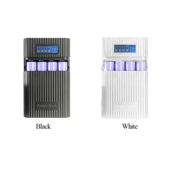 

5V 2A 4pcs 18650 Power Bank Case Charge LCD display LED Llight Power Lithium Battery For MP3 Cameras Fan Radio