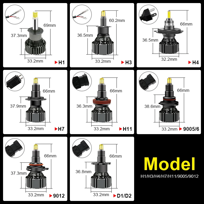 EURS 14000LM H4 H7 LED Car Headlight H1 LED H3 9005 9006 HB3 HB4 9012 Auto Headlamp D1 D2 D3 D4 Car LED Light 12V 24V 6000K LED