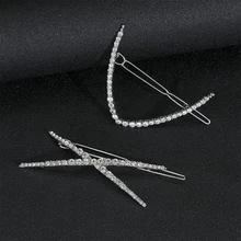 Шикарный жемчужная заколка Винтаж головной убор со стразами модная челка клипы Зажим Заколки для Для женщин девочек укладки волос инструмент