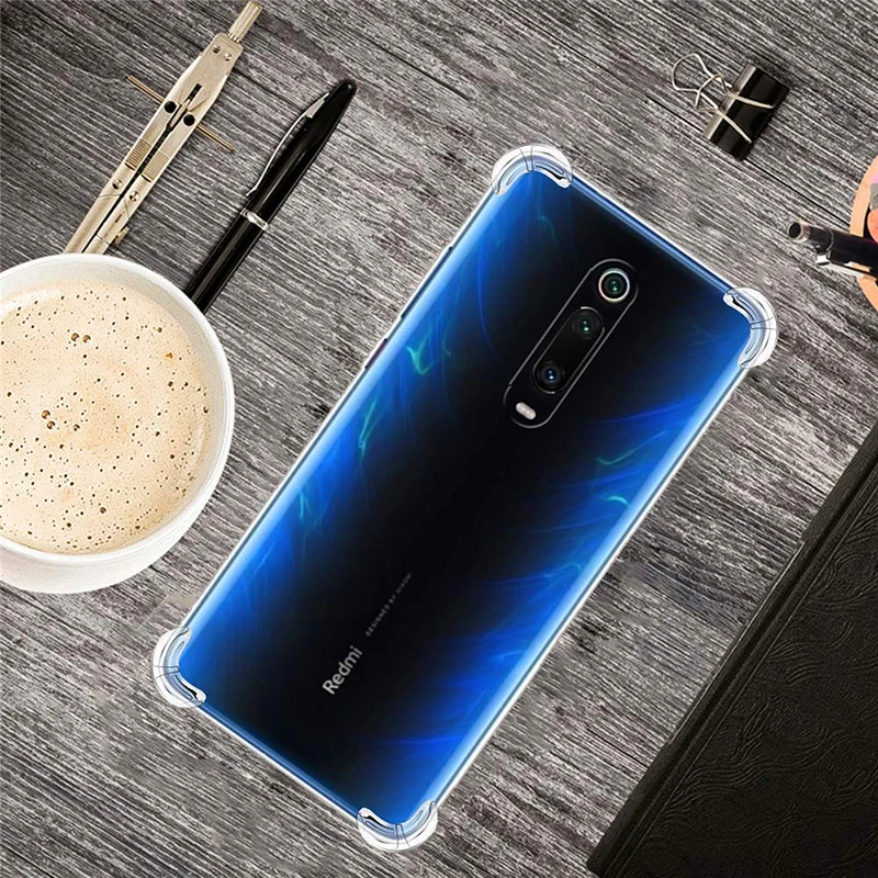 Прозрачный защитный сверхпрочный ТПУ бампер чехол для Xiaomi Redmi K20 Pro 7 7A 6 6A 5 Plus 5A 4A 4X Go прозрачный, мягкий чехол 50 шт