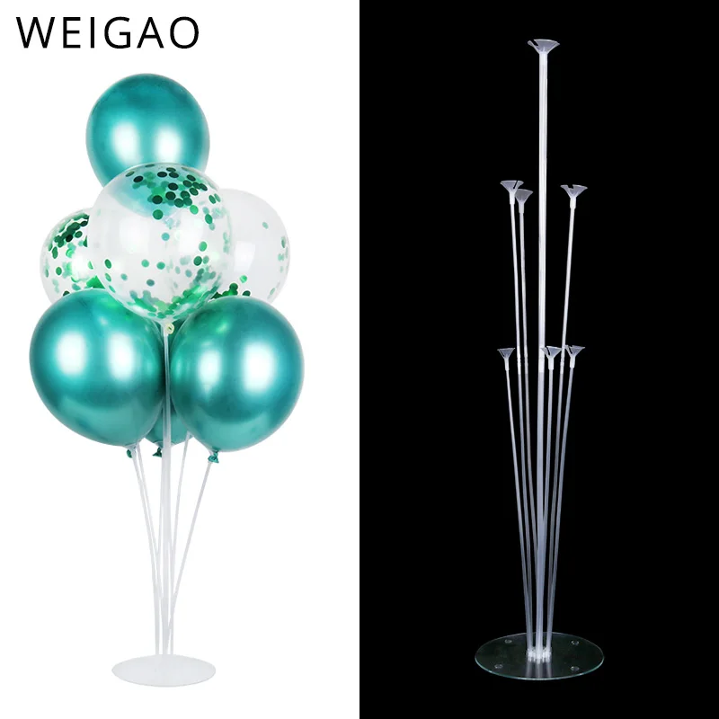 7 Tubes 70cm Height Balloon Stand for Birthday Party Decorations Kids Baby Shower Balons Wedding Decoration Christmas New Year