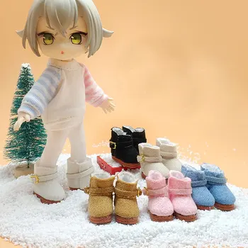 

Ob11 shoes baby shoes snow boots 1/8 BJD doll holala shoe baby shoes 1/12 baby clothes small cloth Molly cotton boots doll shoes